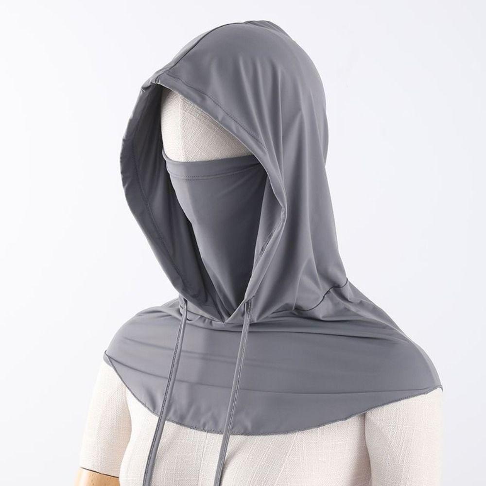 Thin Sunscreen Mask Neck Protection Ice Silk Hat Neck Visor UV Protection Neck Gaiter Travel
