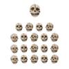 20x Resin Skull Decorations Set Versatile Miniature Props for Halloween Haunted Houses and Themed Parties