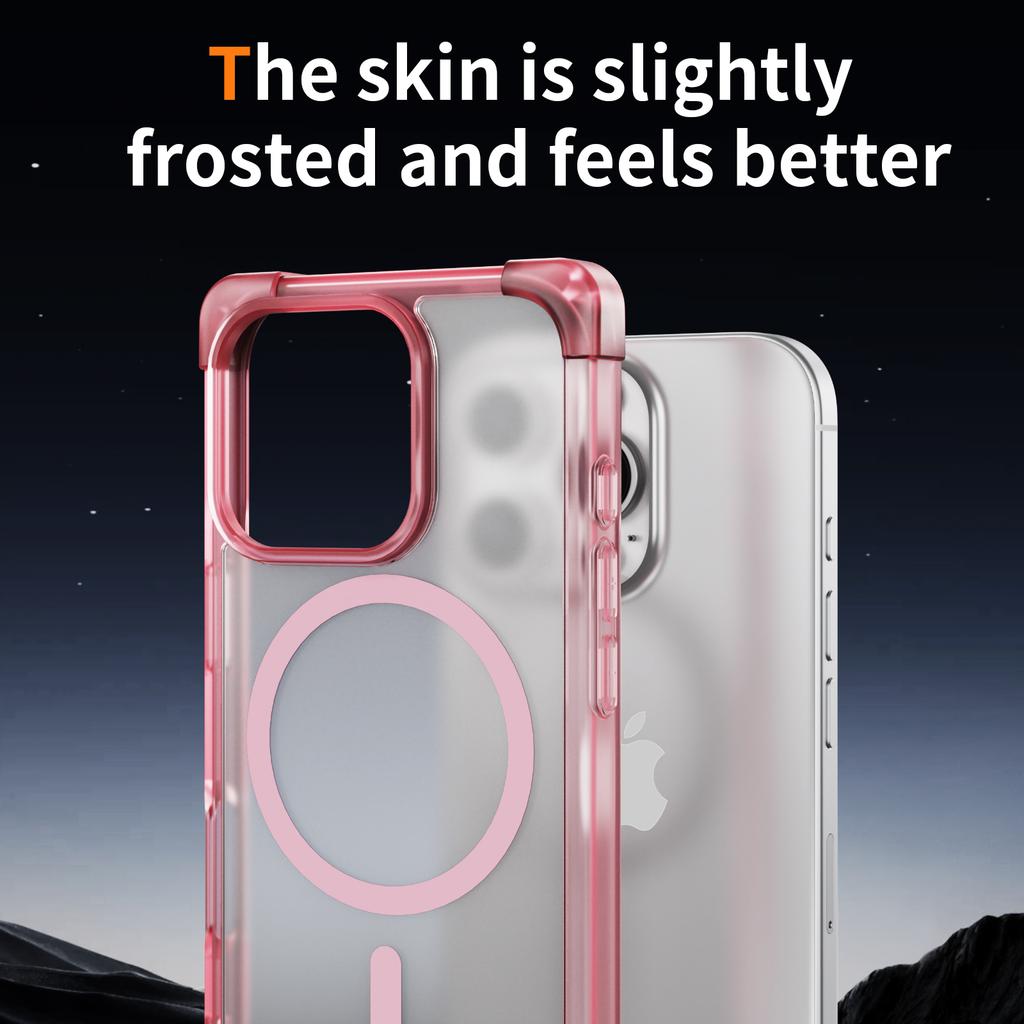 Shockproof Bumper For Magsafe Phone Case for Apple iPhone 16 15 14 Plus   11 Pro Max Clear Matte Armor Magnetic Cover Capa