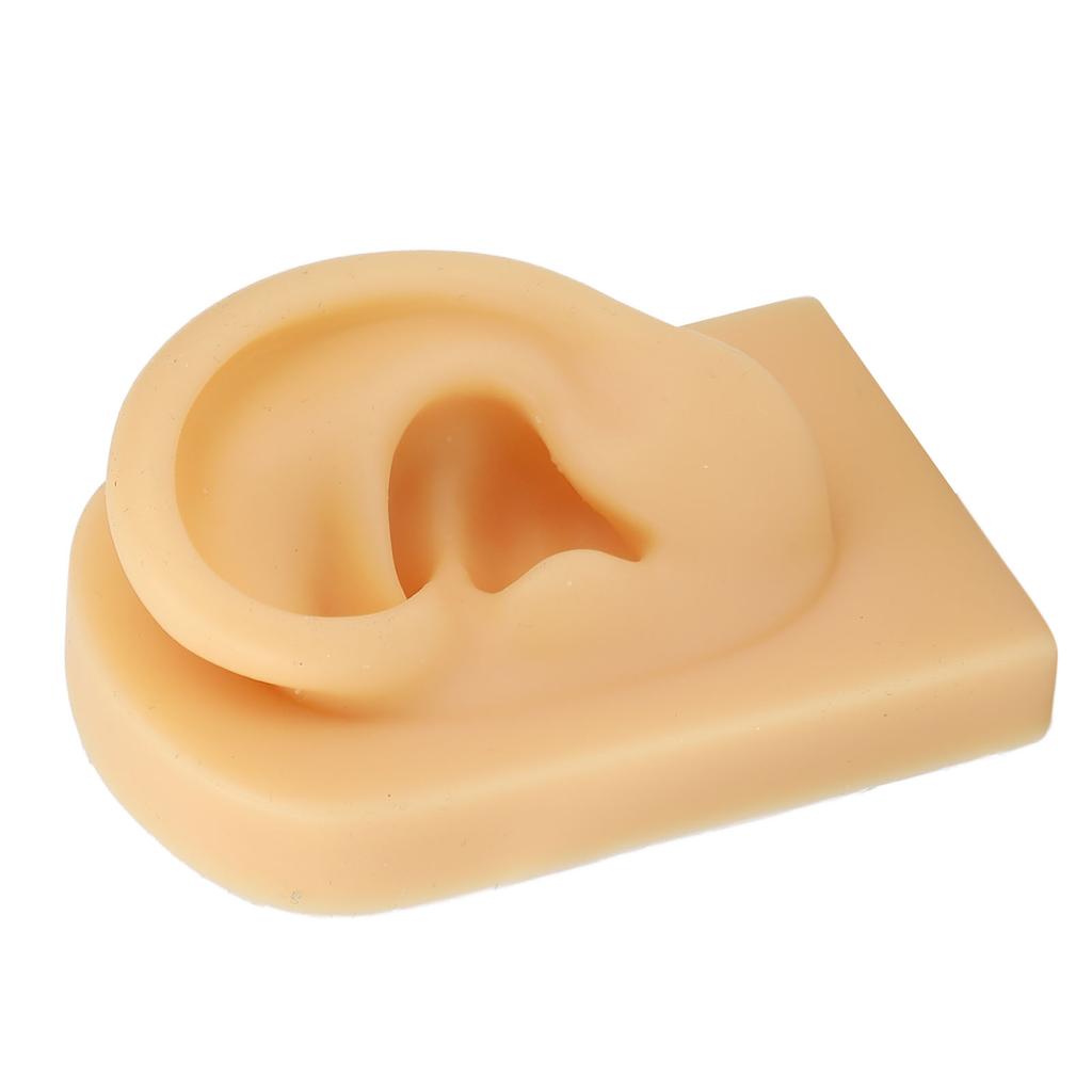 Ear Model Soft Silicone Flexible Ear Simulation Pierce Practice Jewelry Display Fake Ear Model Left