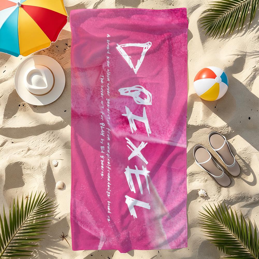 Singer E-Ed Play Towel Large Quick-Drying S-sheeran Microfiber Soft Beach Towel for Travel Fitness Sauna Bathing Camping
