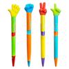Gesture Topper Press Ballpoint Pen Rock Paper Scissors Top Quick-Drying