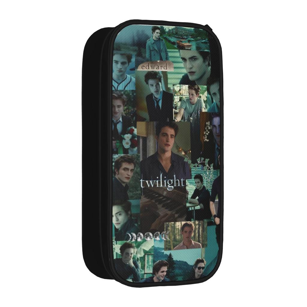 Edwards Cullen Pencil Case Double Layer Large Capacity Kids Pencil Box Suprise Gift