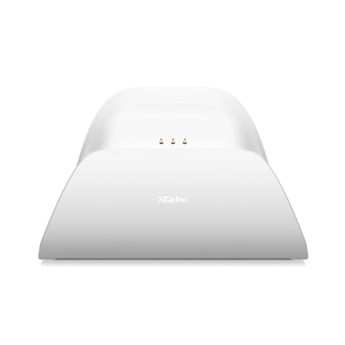 8bitdo Ultimate Bluetooth Controller with Charging Dock, Wireless Pro Controller for Switch, Windows, and Steam Deck (White)