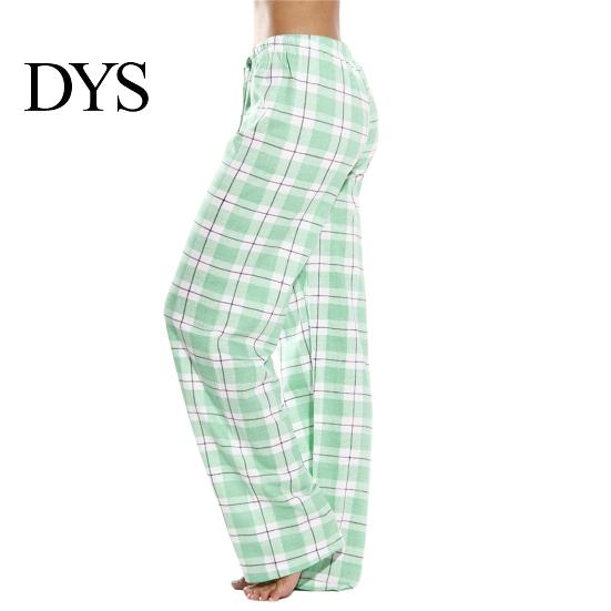 Loose Leg Women Trousers Long Pants Elastic Drawstring Waist Wide Casual Checked Pattern for Sporty Style Fit Home Versatile Leisure