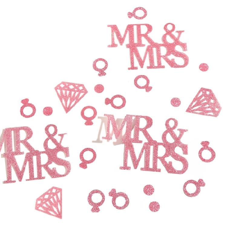 Wedding Rings Confettis for Birthday Wedding Engagement Bridal Showers Celebration Party Decoration