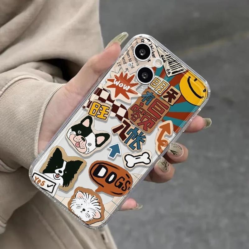 Happy Bianmu Puppy Mobile Phone Case All-inclusive for Apple 15PROMAX/16PRO/16/15/14/13XR