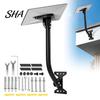 Anti-corrosion Solar Bracket Terminal Plate Bracket, Roof Installation Weather Resistant High-Strength Carbon Steel Adjustable Panel Side Wall