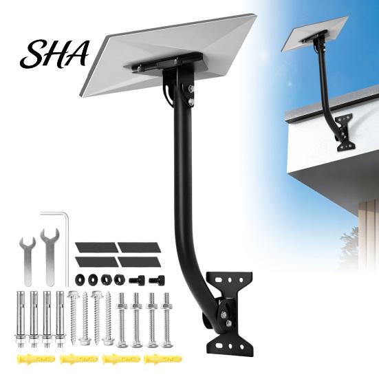 Anti-corrosion Solar Bracket Terminal Plate Bracket, Roof Installation Weather Resistant High-Strength Carbon Steel Adjustable Panel Side Wall