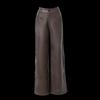 Ta Tu Autumn/Winter Maillard Loose Wide-Leg Straight Leather Pants