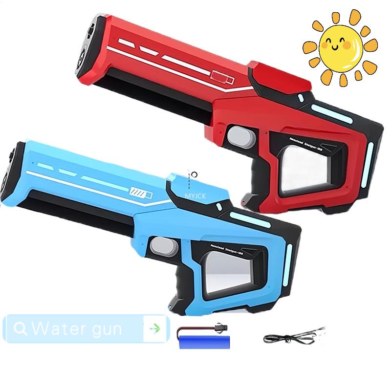Electric Water Guns For Adults Powerful Squirt Automatic Water Suction Water Blasters Summer Outdoor Beach Toy For Boys Kid Gift