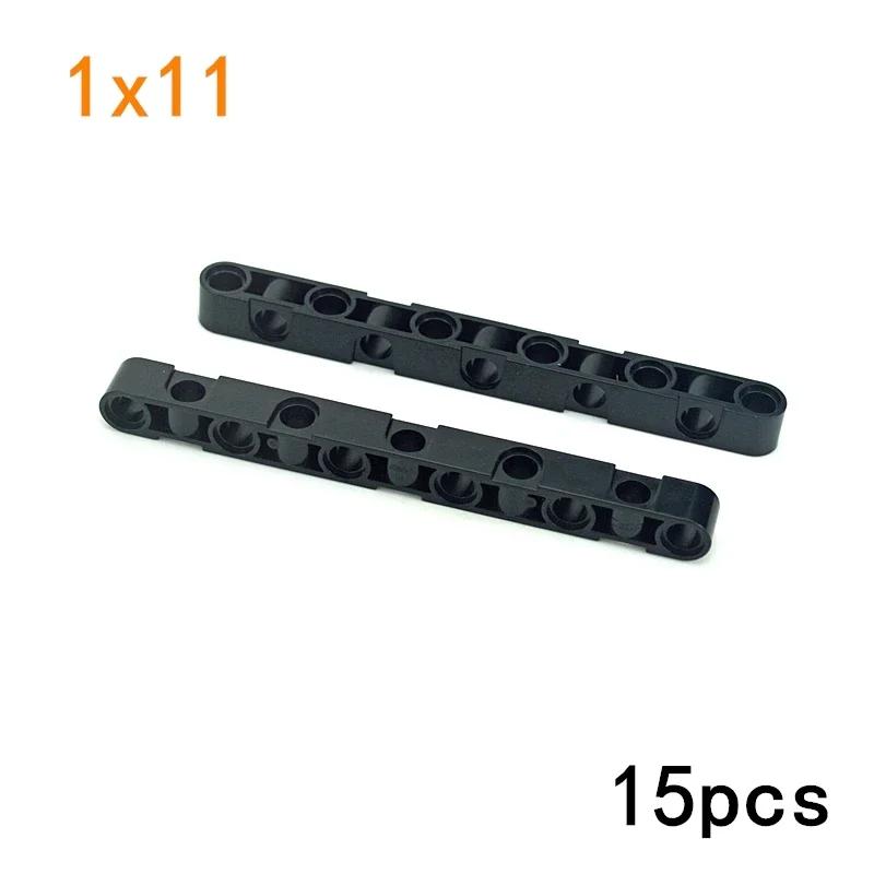Technical MOC Thick Beam Studless Liftarm with Holes 1x3 1x5 1x7 1x9 1x11 Building Blocks DIY Toys