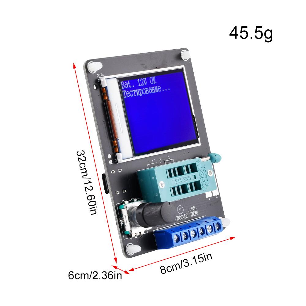 GM328A LCD Display Transistor Diode Tester Capacitance ESR Voltage Frequency Meter PWM Square Wave Generator Electronics Kit