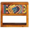 Nightstand Brown 40 x 35 x 35 cm Solid Acacia Wood