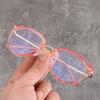 Women Vision Care Round Frame Anti-UV Blue Rays Glasses Computer Goggles Eyewear Eyeglasses