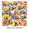 50 Vortex Naruto Graffiti Stickers Personalized Cartoon Japanese Cartoon Naruto Decorative Water Cup Skateboard Stickers