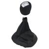 Sleek Black Leather Gear Shift Knob Gaiter Boot Compatible with For IVECO For DAILY V VI Models 2008 2017 Modern Design