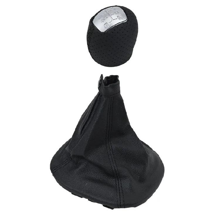 Sleek Black Leather Gear Shift Knob Gaiter Boot Compatible with For IVECO For DAILY V VI Models 2008 2017 Modern Design