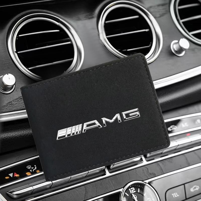 PU Leather Credit Card Case Car Driving Documents Protective Case For Mercedes Benz AMG GLE GLS GLC CLA GLB ML W204 W206 W205 W212 W203