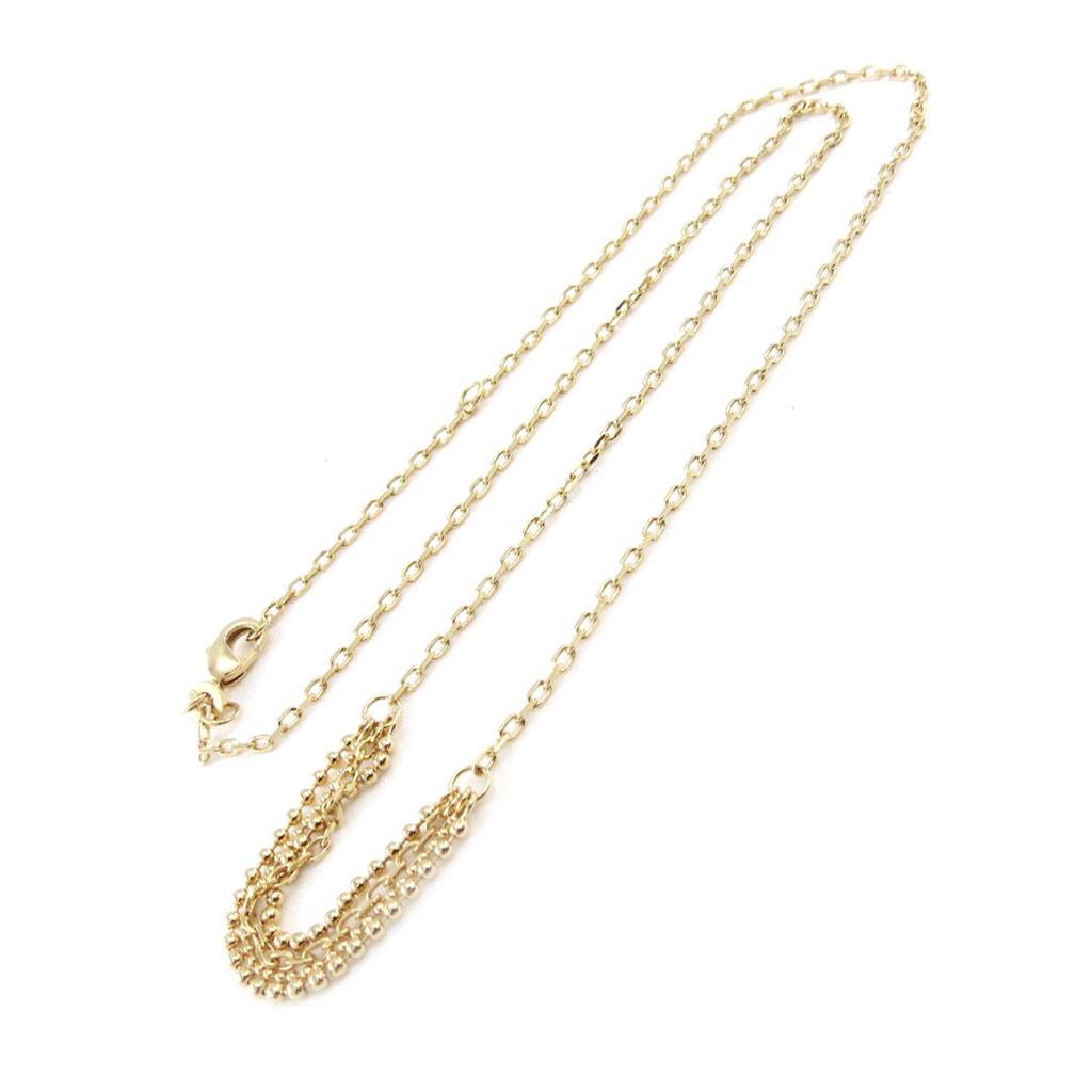 Les Trésors De Lily [J0869] - Gold Plated Necklace 'Choreography' Gold - 4 Rows 5 Cm