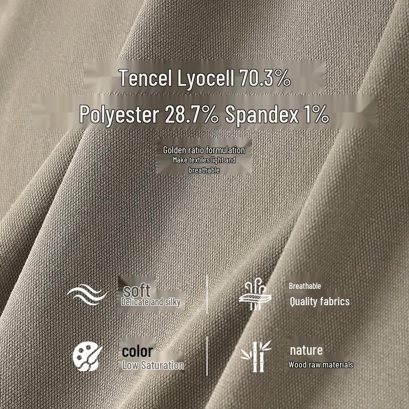 Jeanswest Men's Tencel Lyocell Casual Straight Pants
