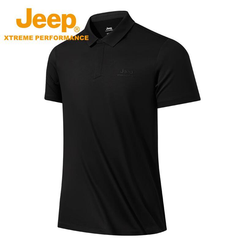 Jeep Men s Ice Silk Breathable Quick-Dry Polo Shirt L