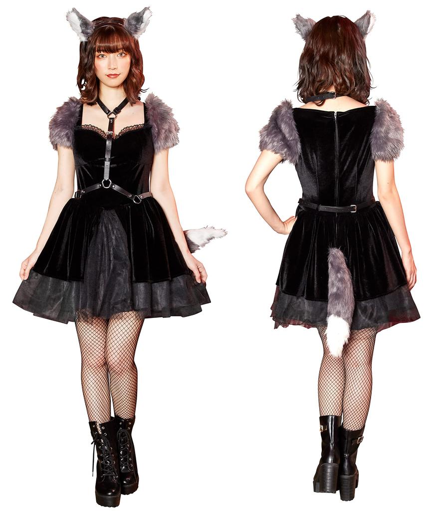 Clearstone Fantastic Villain Cosplay Halloween Wolf Gray Women's