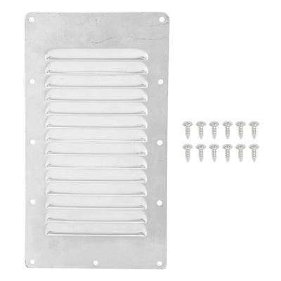 Boat Louvered Vent Rustproof 304 Stainless Steel Marine Ventilation Grille Cover with Screws for Yachts RV