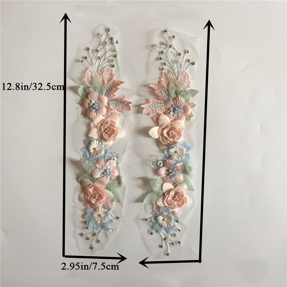 Imitation Flower DIY Sewing Decals Pearl Lace Collar For Wedding Dress Clothes Accessories Applique