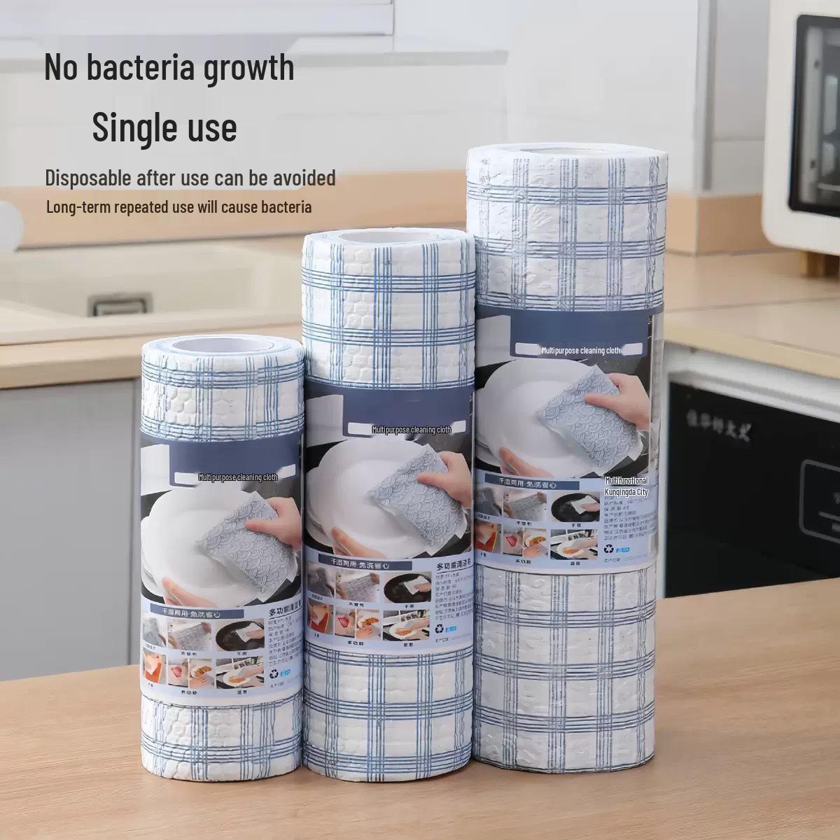 

Ленивая тряпка Одноразовые кухонные полотенца - Впитывающие масло и воду, Многоцелевое полотенце для рук и посудная тряпка 20x20cm (100 pieces)