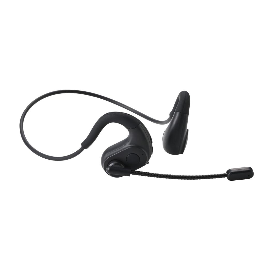 ELECOM Bluetooth Neckband Air Conduction ENC Detachable Microphone Mute 12 Hours of Continuous Talk Lightweight Bluetooth Headset, Binaural, Open-Ear,