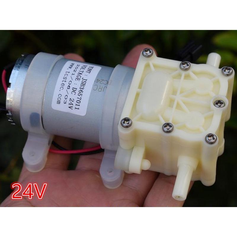 Dual Diaphragm Self-Priming Booster Pump for RO Membrane & Water Cooling, 24V & 12V Multi-Port Drinking Fountain System