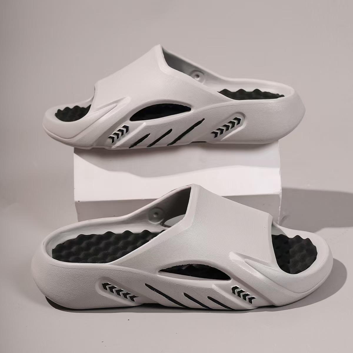 

Тапочки мужские летние новые массажные пляжные сандалии для дома ванная комната ванна нескользящие вьетнамские сандалии 44-45