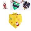 Charming Christmas Dog Bandana Reversible Triangle Bibs Scarf For Large Pets
