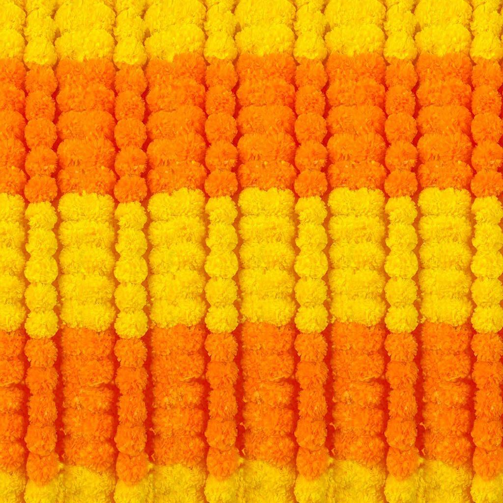 Multicultural Marigold Garland for Indian Weddings, Diwali, Ramadan, Day of the Dead, and Mexican Celebrations