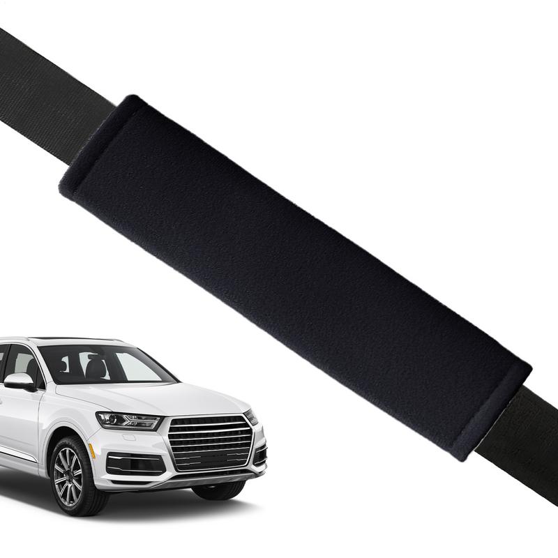 2pcs Car Seat Belt Shoulder Cover Polyester Wear-resistant Non-slip Safety Cover Car Interior Decoration For Driving Safety