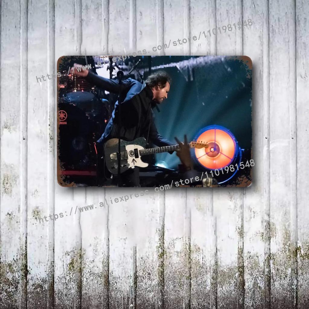 Pearl Jam Band metal Decor Poster Vintage Tin Sign Metal Sign Decorative Plaque for Pub Bar Man Cave Club Wall Decoration