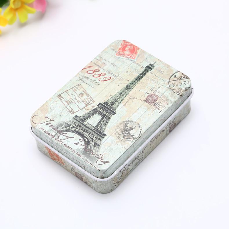 Creative Cartoon Mini Card and Hairpin Storage Tin Box