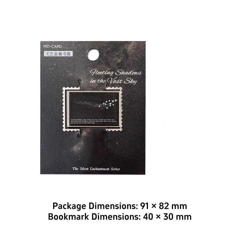 

All Things Silent Enchanting Metal Bookmark Minimalist Instagram-Worthy Student Reading Study Marker High-Quality Book Page Clip