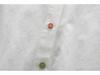 Women's Spring Embroidered Rabbit Radish White Blouse with Long Sleeves