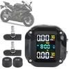 With 2 External Sensors Motor Tire Pressure Monitoring Alarm System Motorcycle TPMS Internal Sensor Precise LCD Colorful Display Security Alarm System