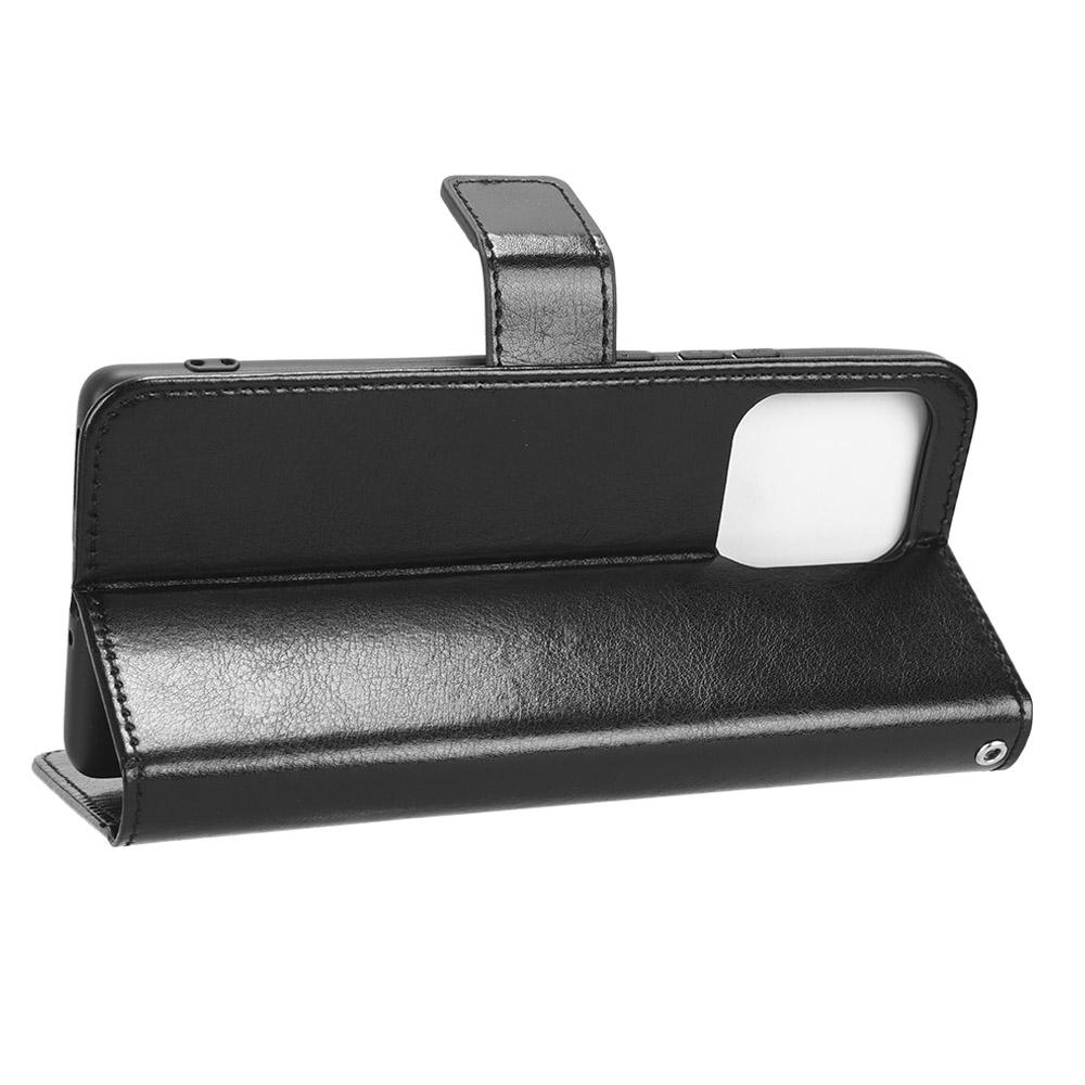 Phone Cover For Motorola Moto X40 5G/Edge 40 Pro 5G Crazy Horse Texture Magnetic Flip Wallet Stand Scrach-resistant PU Leather Phone Case with Strap