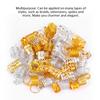 90pcs Hair Braid Rings Dreadlock Three Ply Hair Clips Loops Decoration for Women & Girls