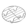 Cookware Steam Rack Insert, Round Metal Tray with Support Feet for Warming Plates, Heating Bowls, and Kitchen Cooking