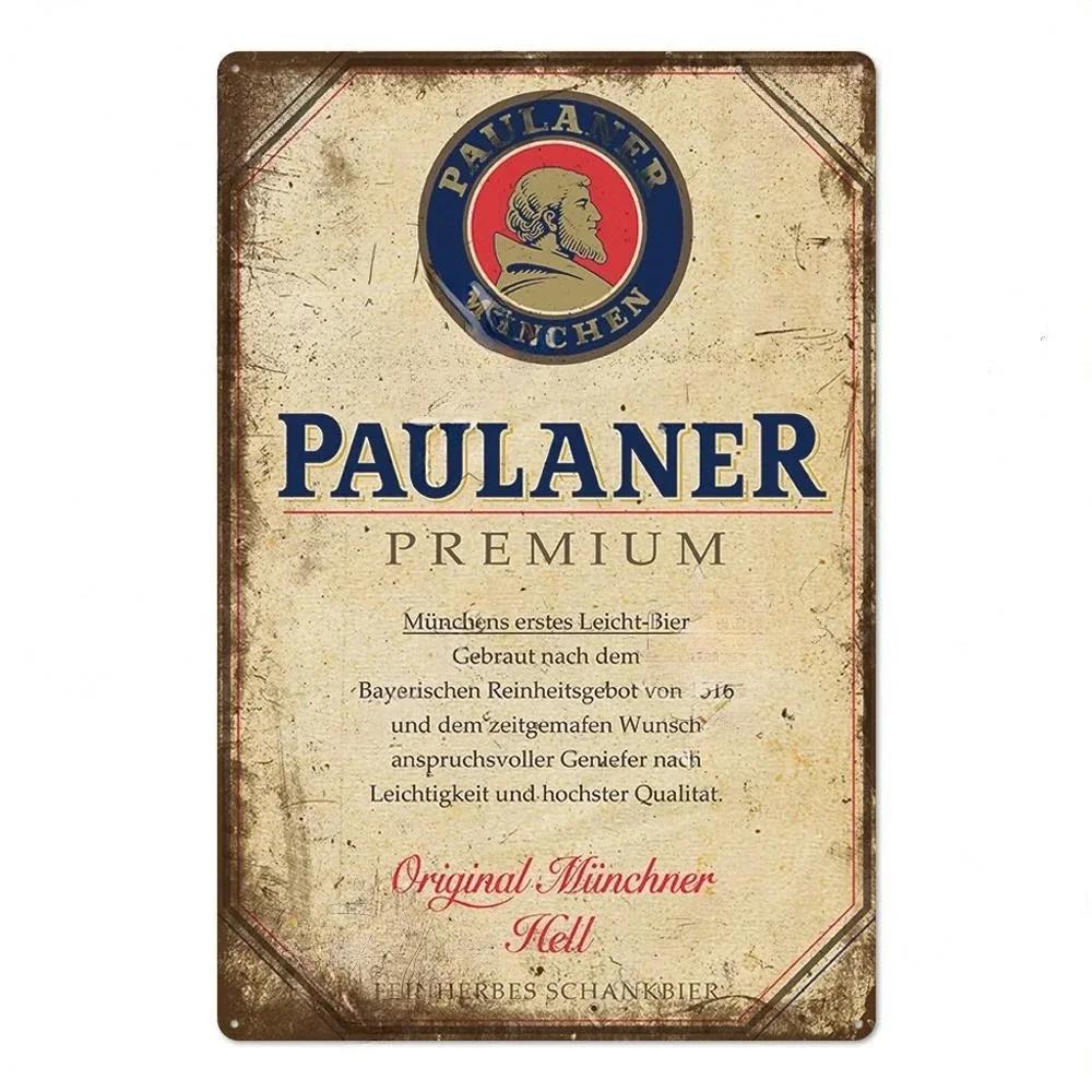 Vintage Beer Brand Rectangle Tin Sign Metal Plate Decorative Plaque For Man Cave Pub Bar Cafe Restaurant Garage Club Wall Decor