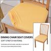 Waterproof Chair Seat Covers Pu Leather Dining Room Chair Cover, Stretch Chair Cover For Dining Room Chair Slipcover For Kitchen