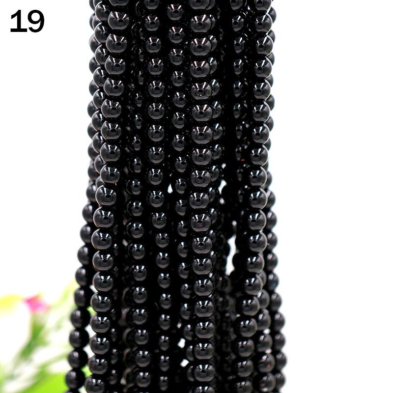 

10 Strings of 8mm High Gloss Glass Imitation Pearls Beads DIY Clothing Bags Shoes Decorative Accessories Jewelry Making Material