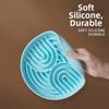 Silicone Slow Feeder Anti-Choking Non-Slip Pet Slow Feeder Bowl Eco-Friendly Anti-Gulping Slow Food Plate for Mealtime Training