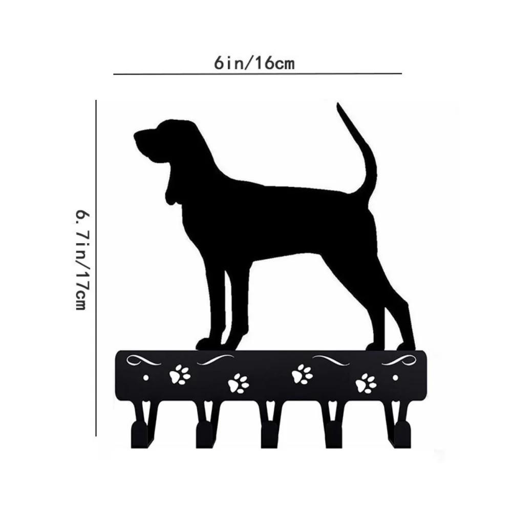 

Вешалка для ключей и поводка для собак, настенная металлическая подвеска, искусство - домашний декор для кухни, ванной, гостиной - железное художественное украшение светло-серый