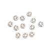 50pcs Color Retention 14K Gold Smiley Face Round Bead Diy Hand Necklace Spacer Loose Bead Bracelet Jewelry Accessories Beaded Accessories